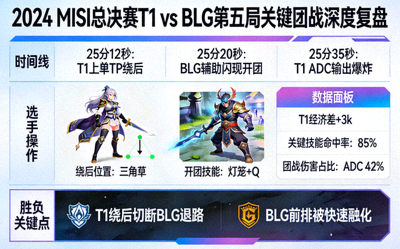 2024 MSI总决赛T1 vs BLG第五局关键团战深度复盘图文分析